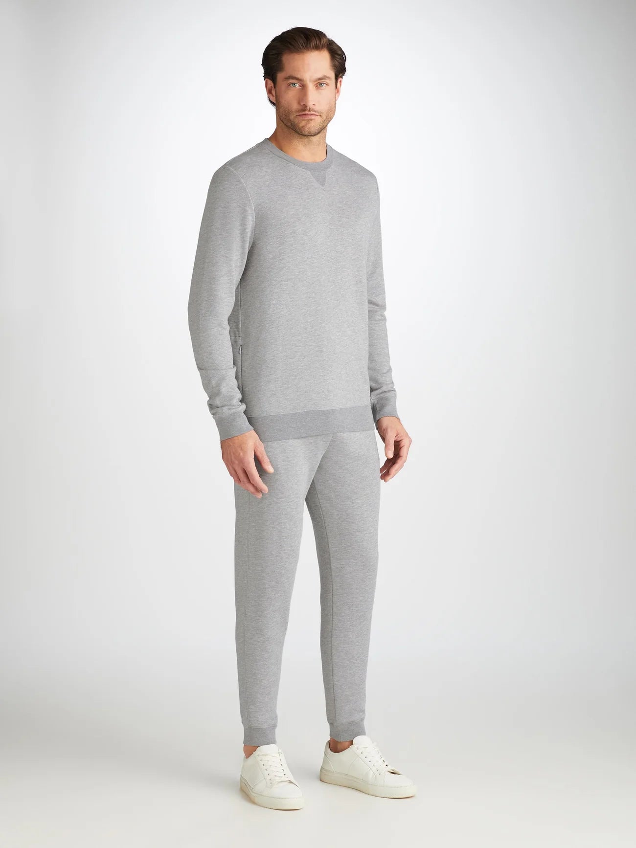 Quinn Cotton Modal Sweatshirt - Silver