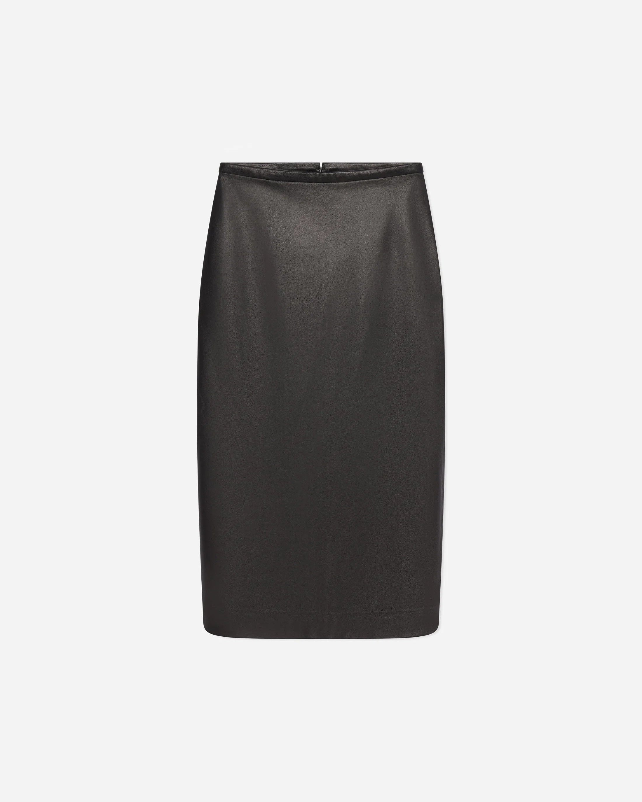 Midi Pencil Skirt - Chocolate