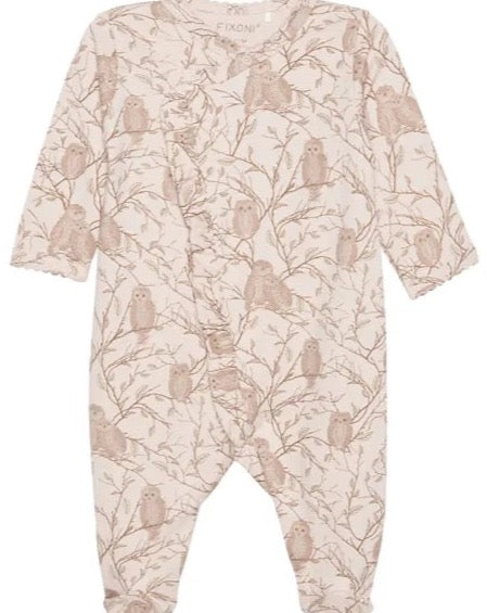 Nightsuit with Feet - Cameo Rose