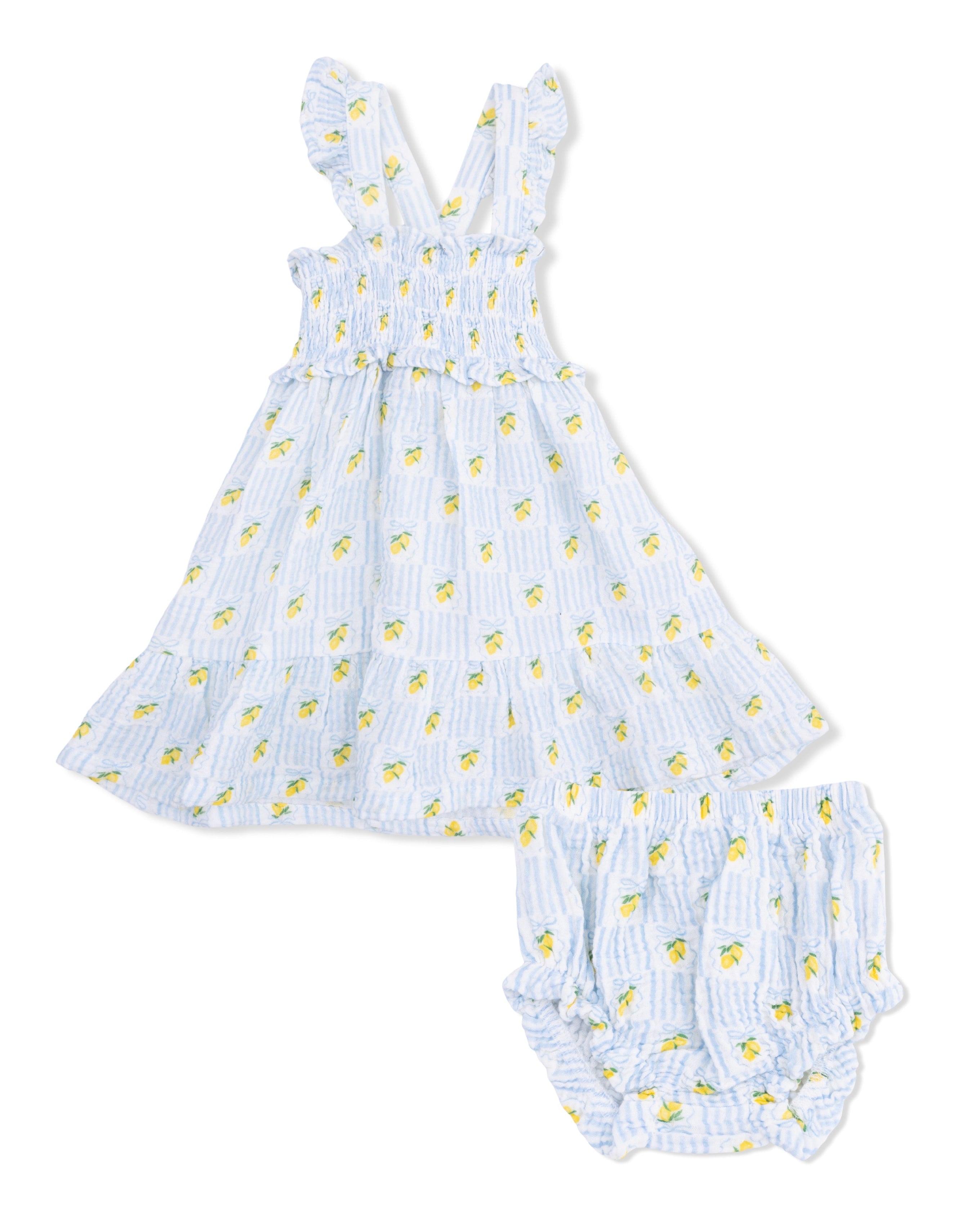 Smocked Ruffle Sundress with Bloomer - Lovely Lemons