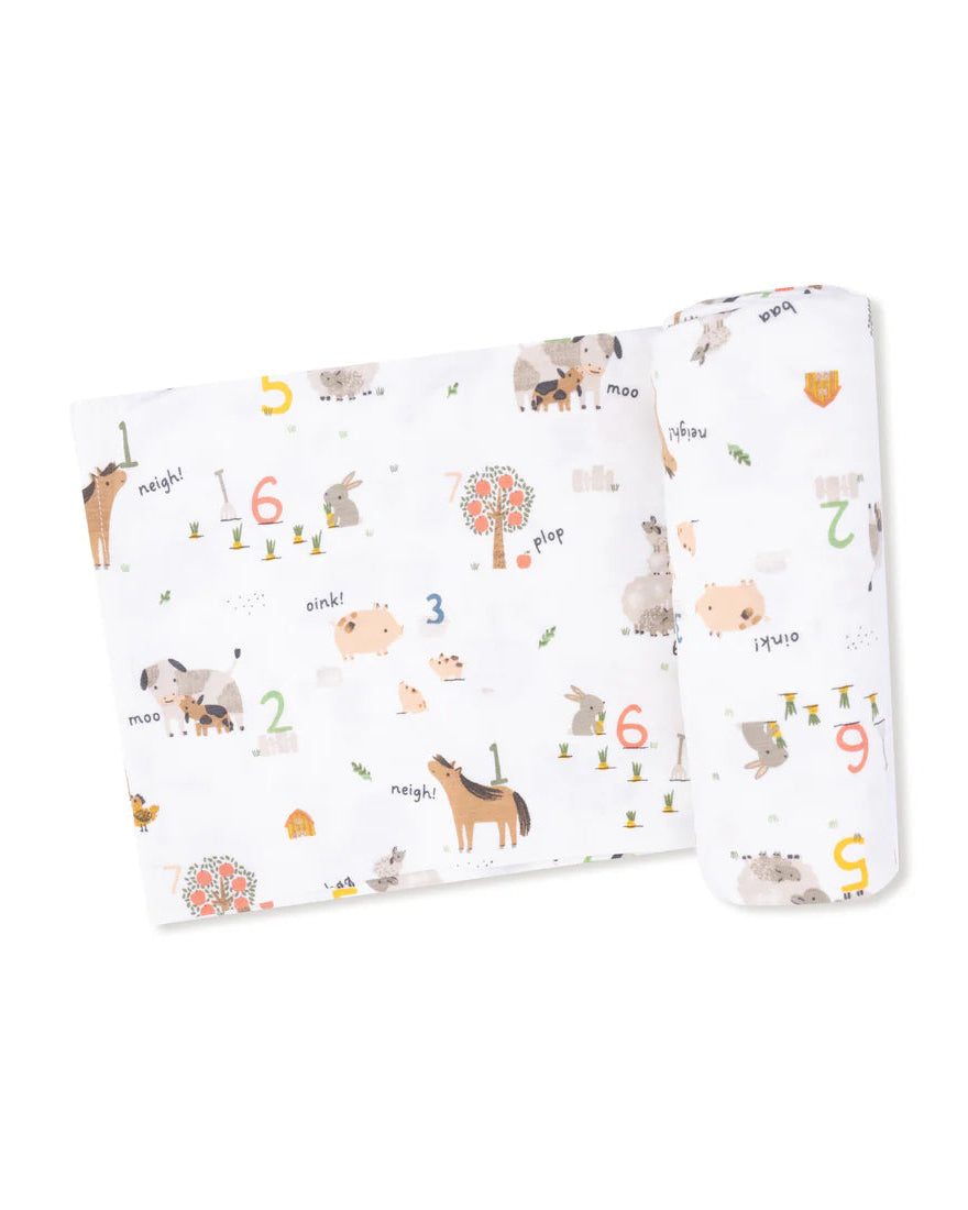 Swaddle Blanket - Farm Sounds