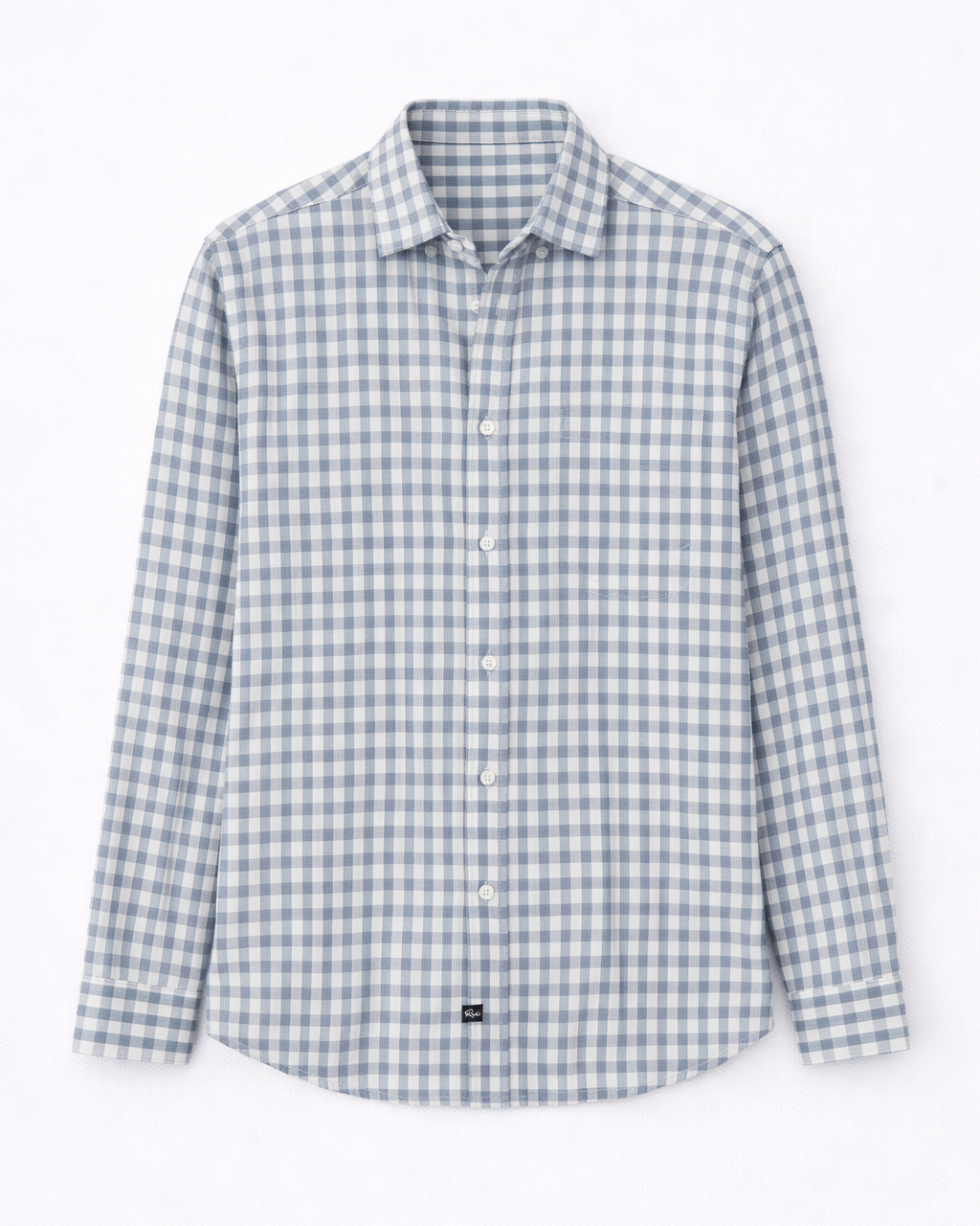 Vance Shirt - Bone Navy Check