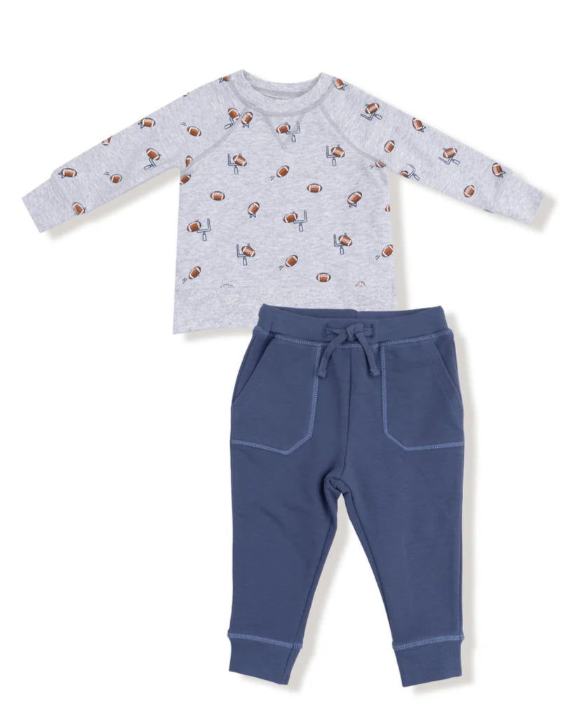 Raglan Sweatshirt snd Jogger Set - Football Field Goal