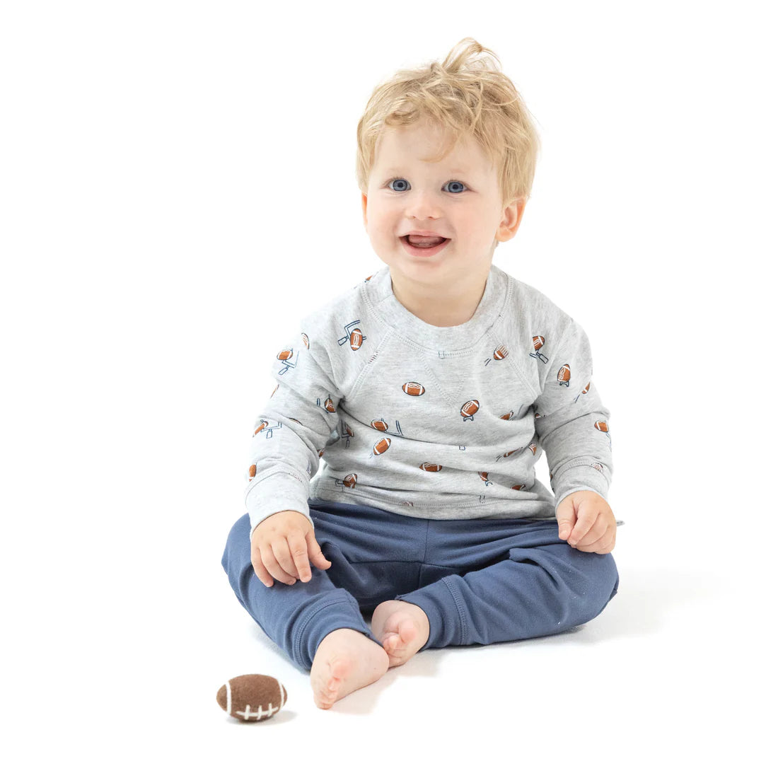 Raglan Sweatshirt snd Jogger Set - Football Field Goal