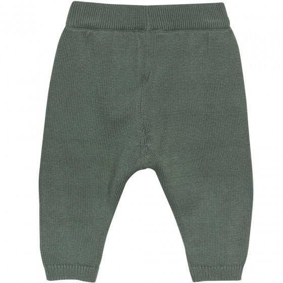 Cardigan Knit and Pants Set - Duck Green