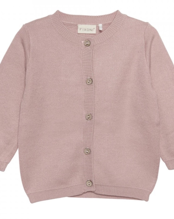 Knit Cardigan - Misty Rose