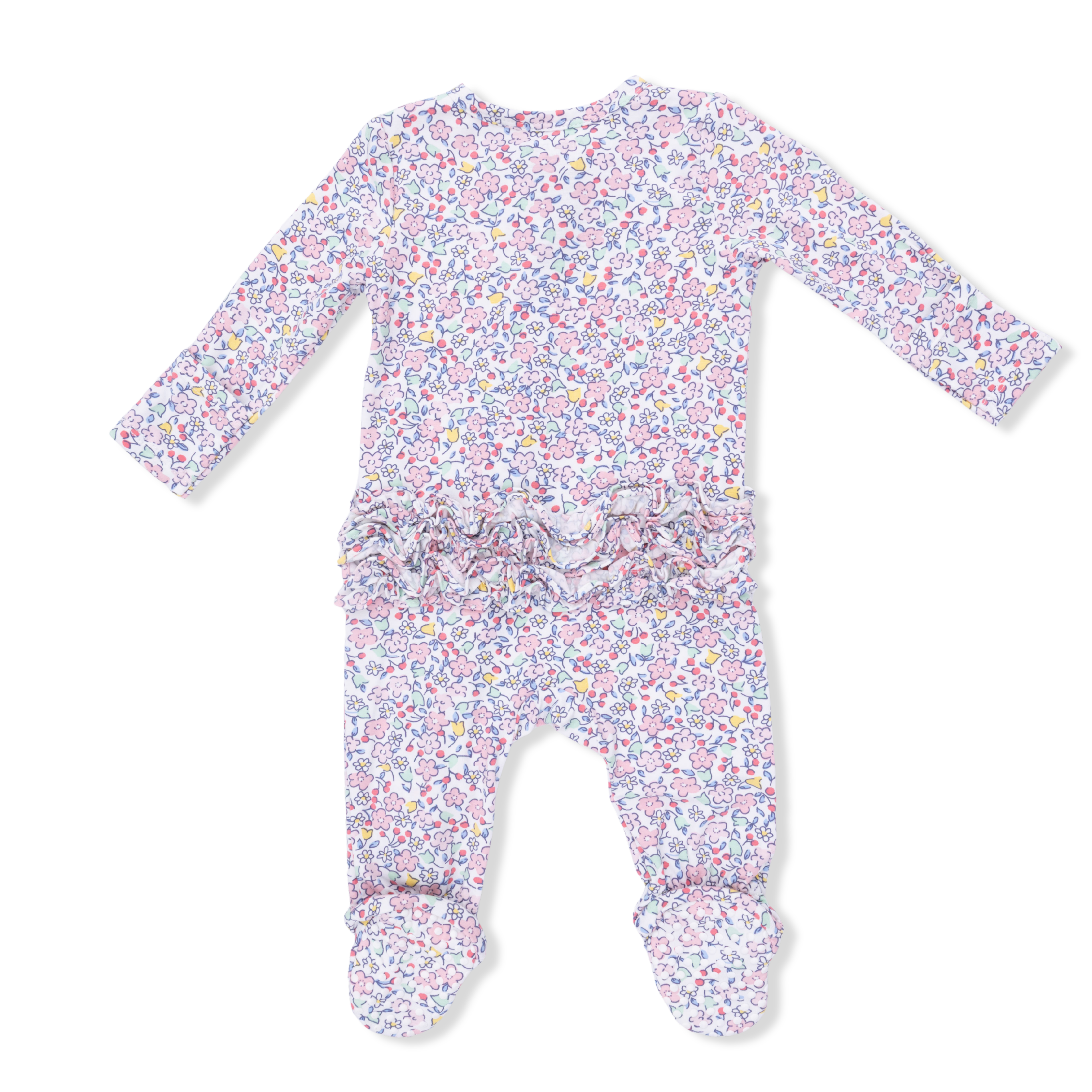2 Way Ruffle Back Zipper Footie - Elizabeth's Garden