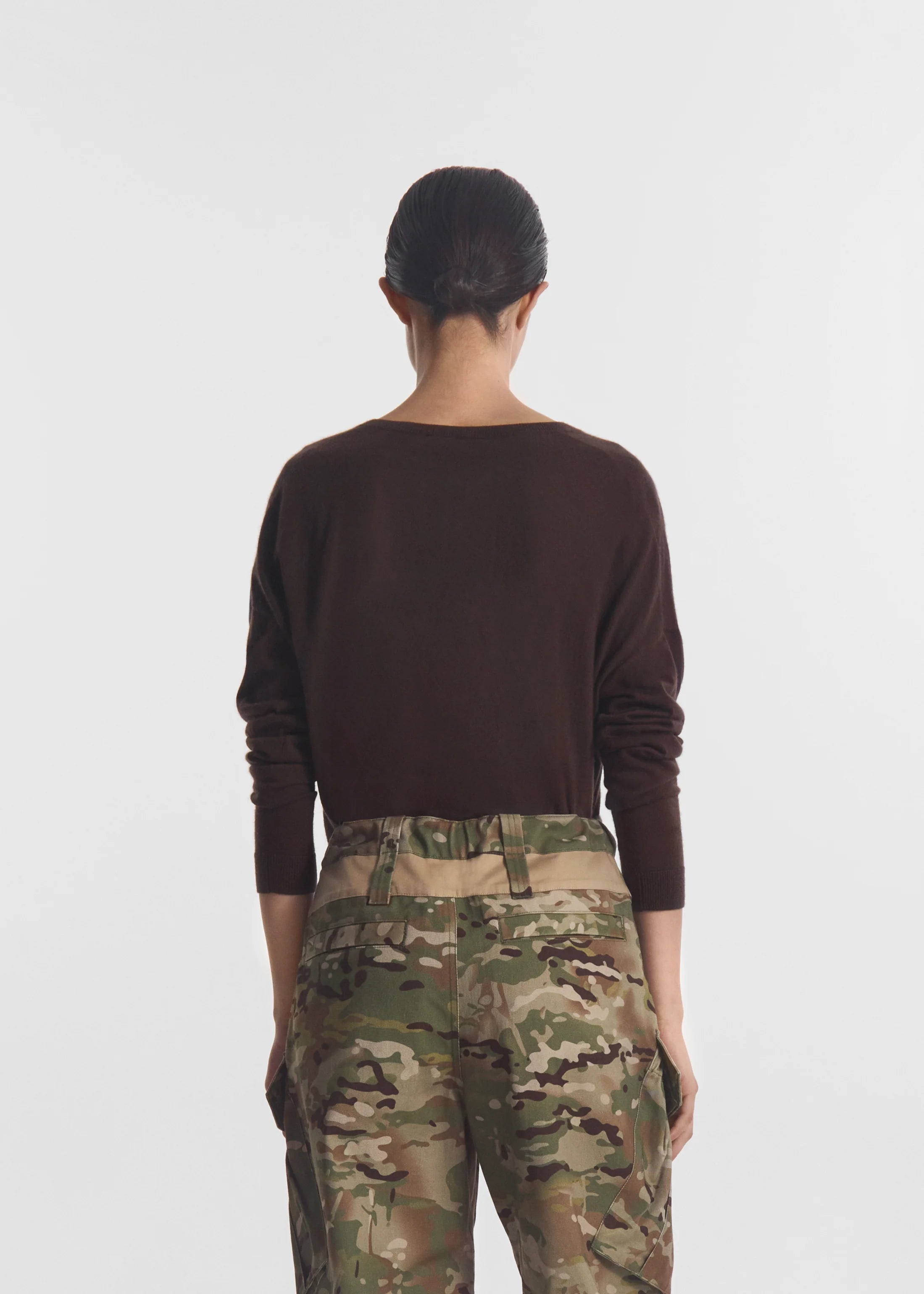 V-Neck Sweater - Chocolate