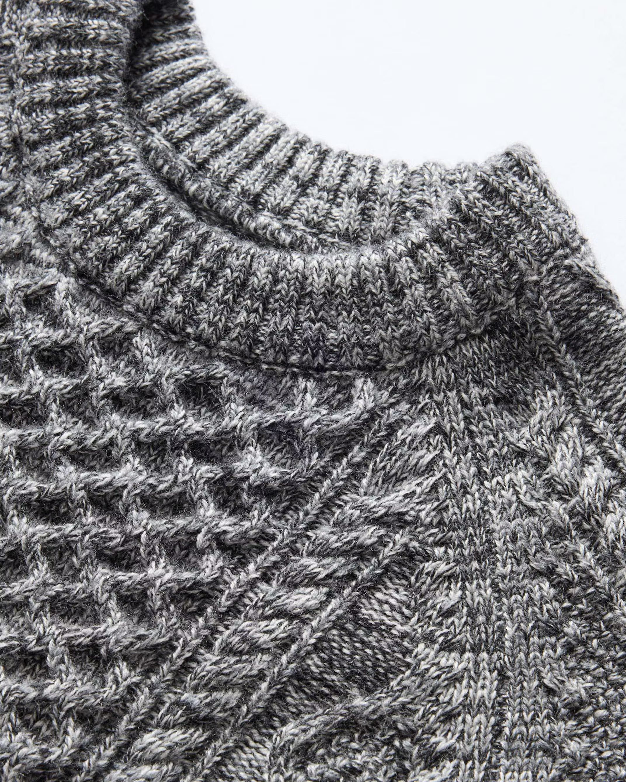 The Orr Sweater - Marled Marine Merino