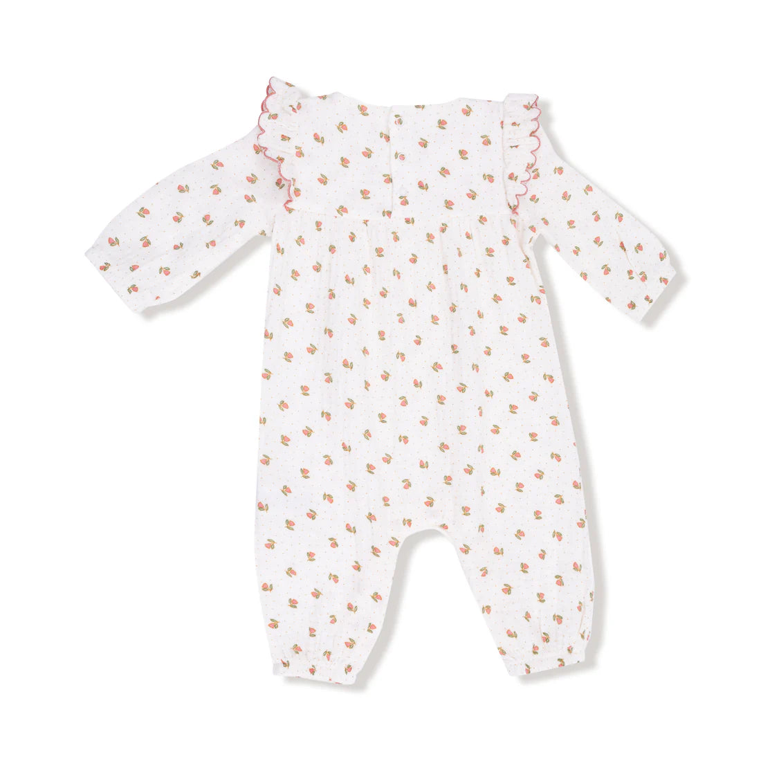 Long Sleeve Petal Ruffle Romper - Petite Pointe Fleur