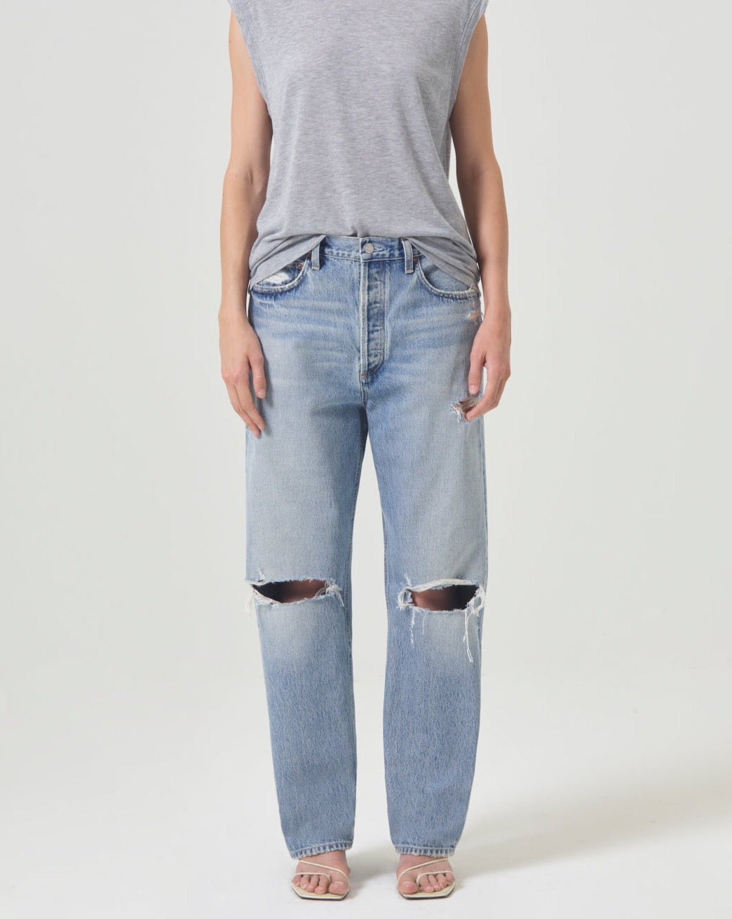 90's Mid Rise Straight Jean - Threadbare