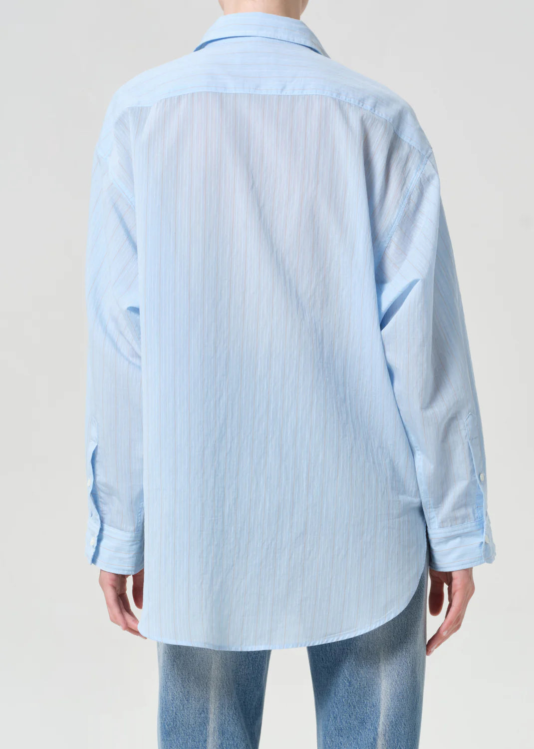 Sona Shirt - Fontana Stripe/Powder Blue