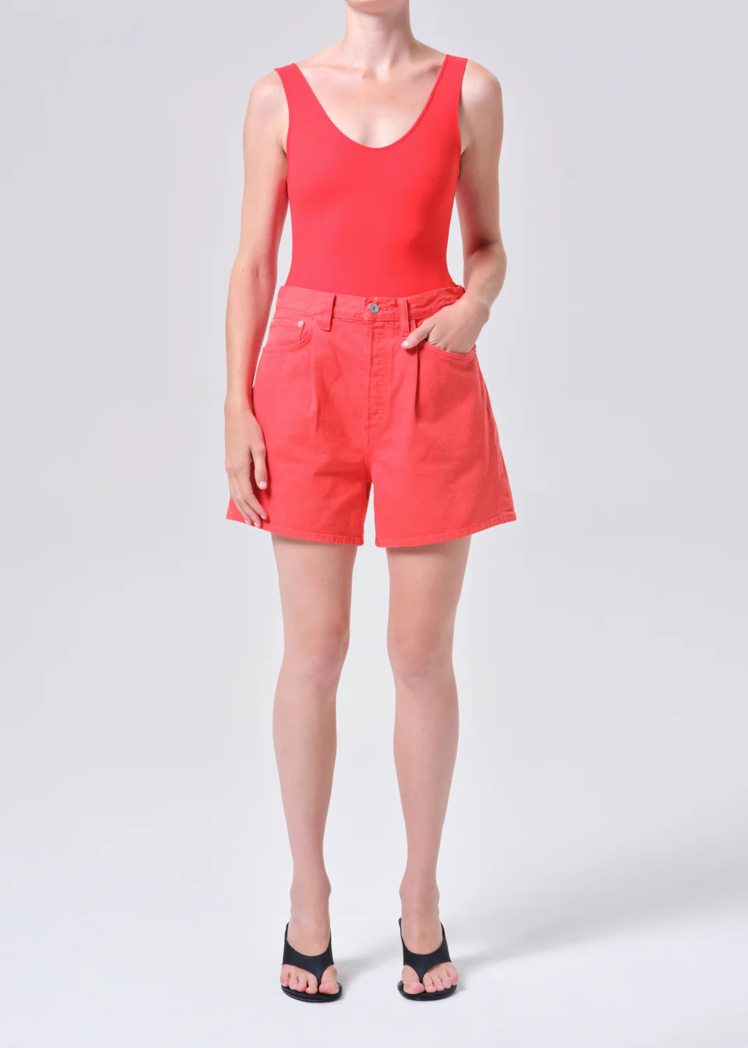 Rhoda Pleated A-Line Short - Carnival