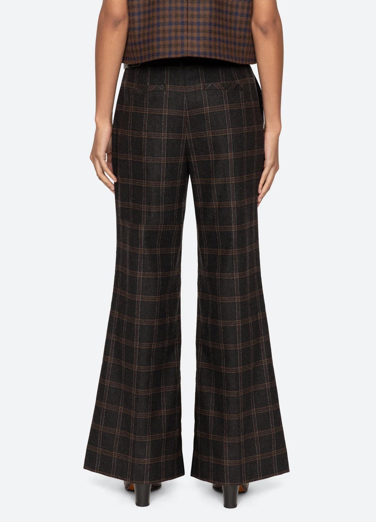 Monroe Pants - Plaid Black/Brown