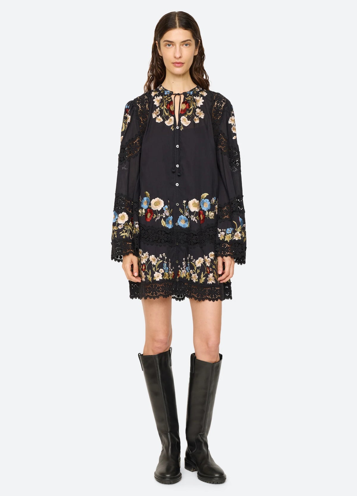Ruwa Mini Dress - Black