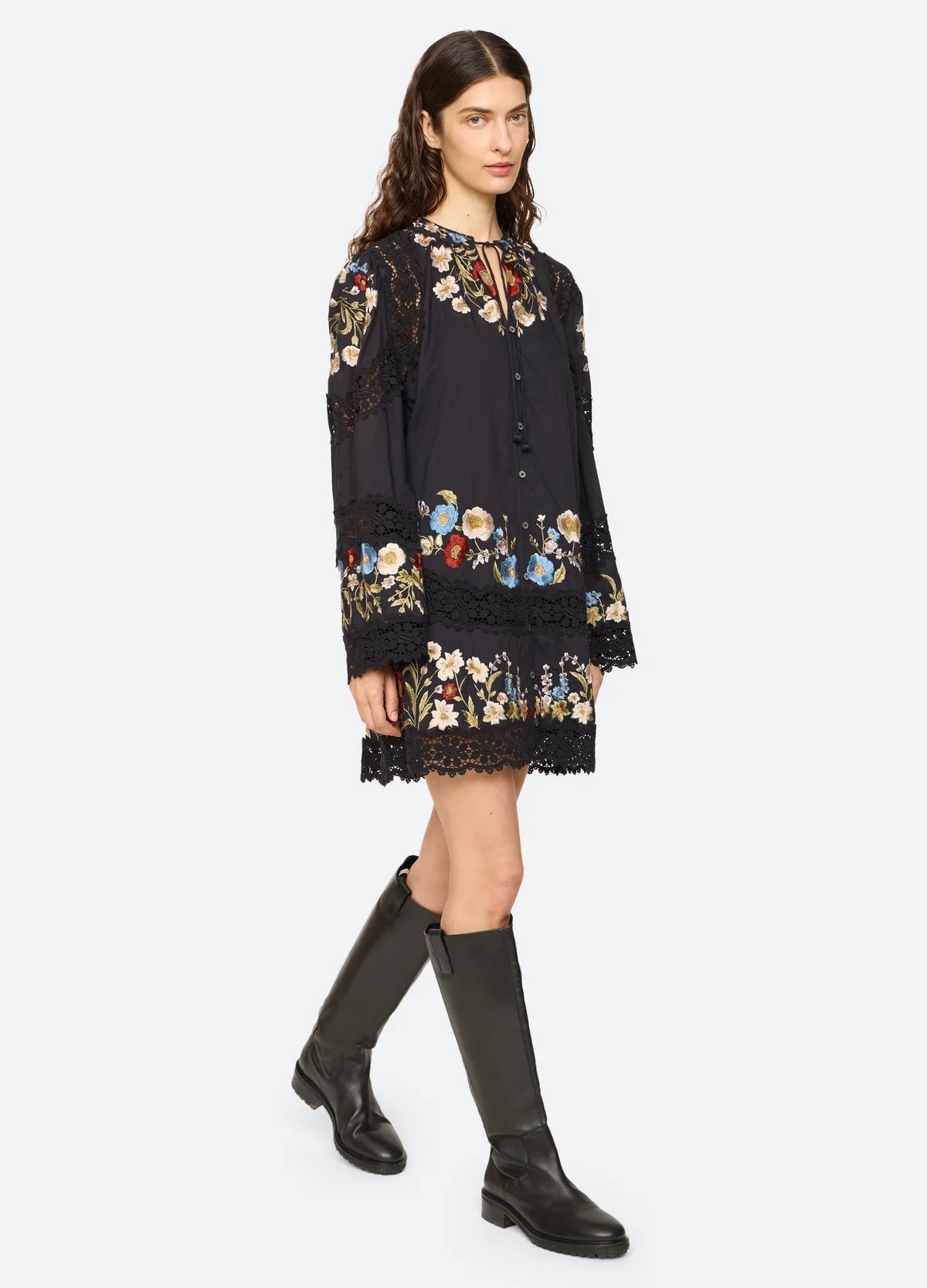 Ruwa Mini Dress - Black