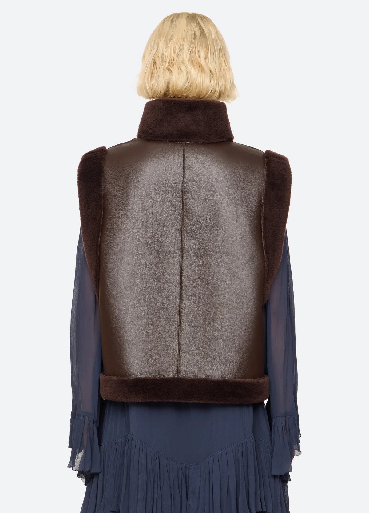 Annie Reversible Vest - Brown