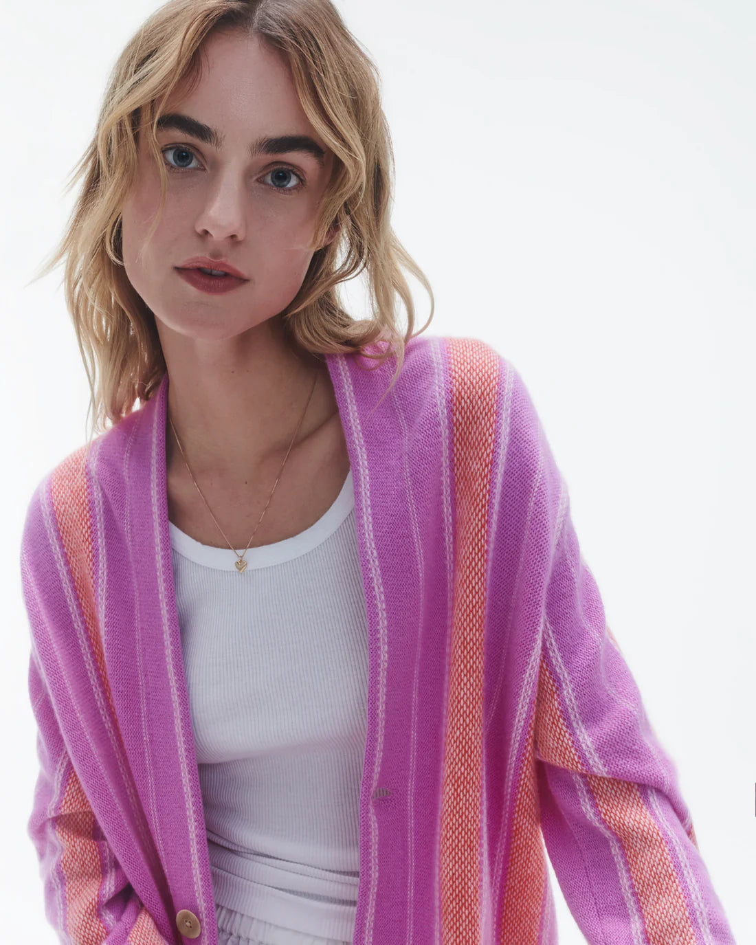 Baja Everywear Cardigan - Fuchsia Combo