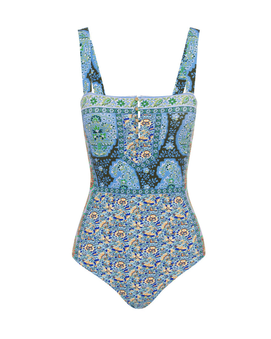Onda Zoe One Piece - Blues Patchwork