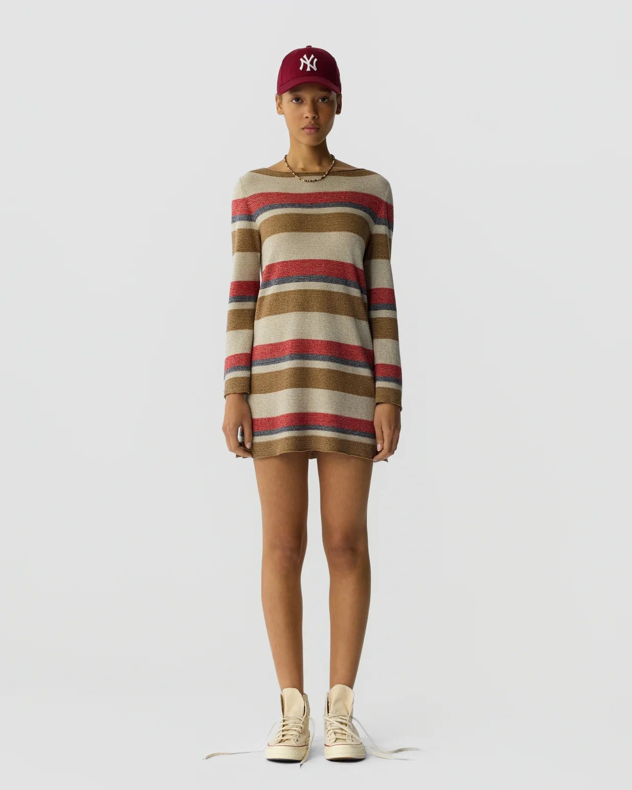 Bayside Mini Dress - Cream Combo