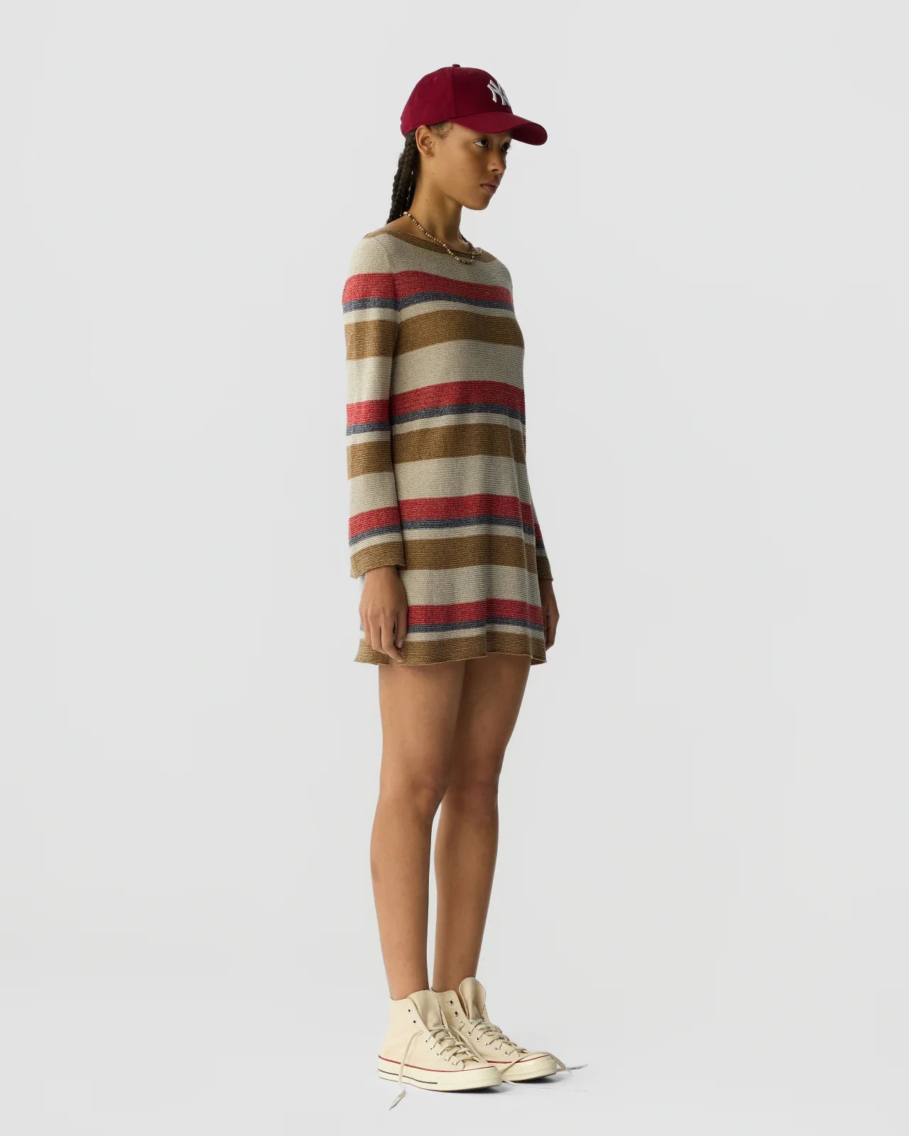 Bayside Mini Dress - Cream Combo