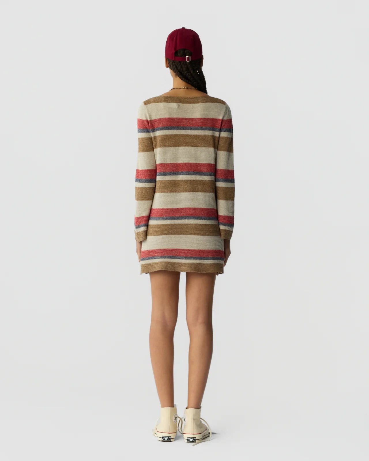 Bayside Mini Dress - Cream Combo