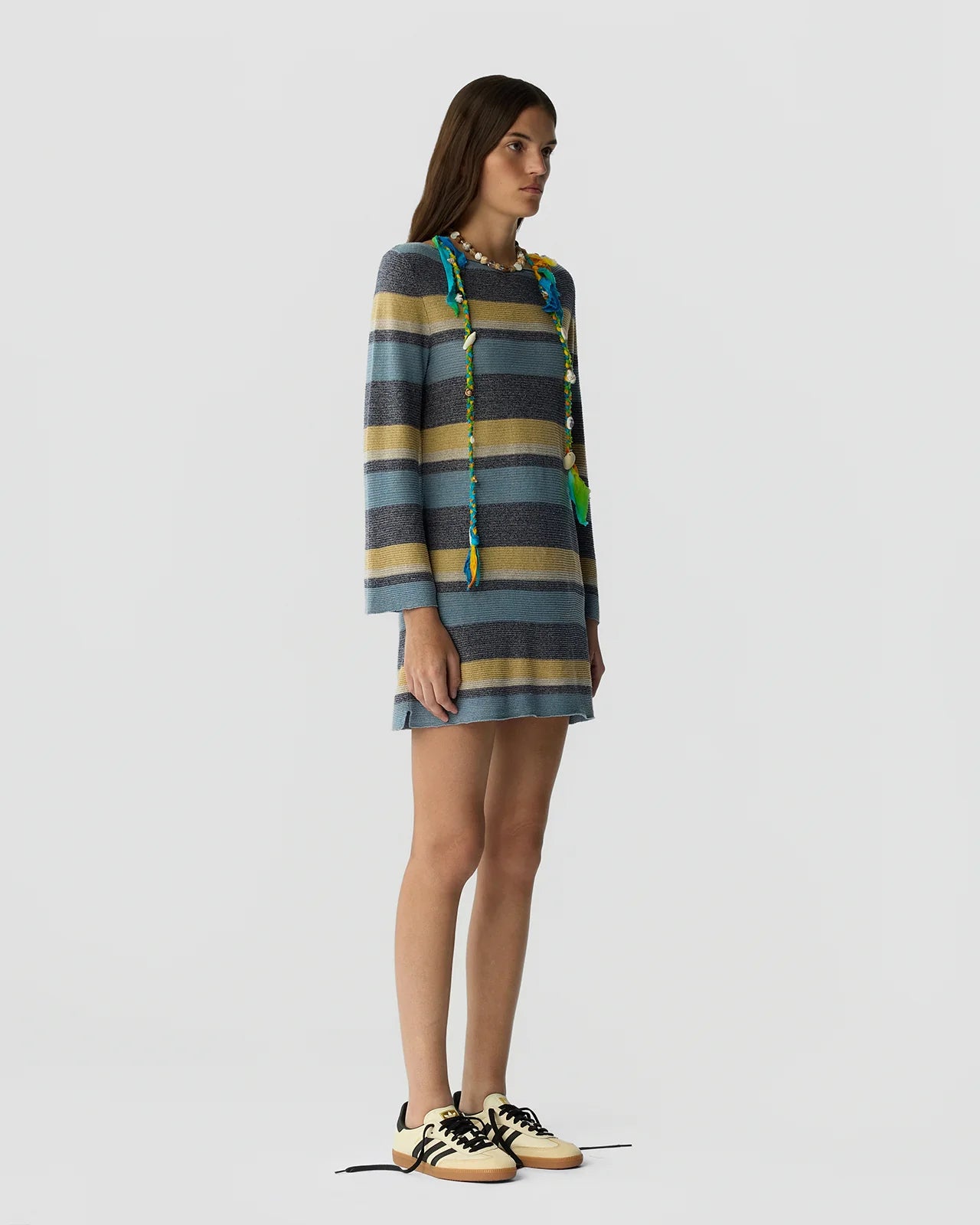 Bayside Mini Dress - Navy Combo