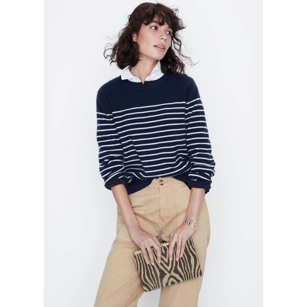 The Betty - Navy/Cream