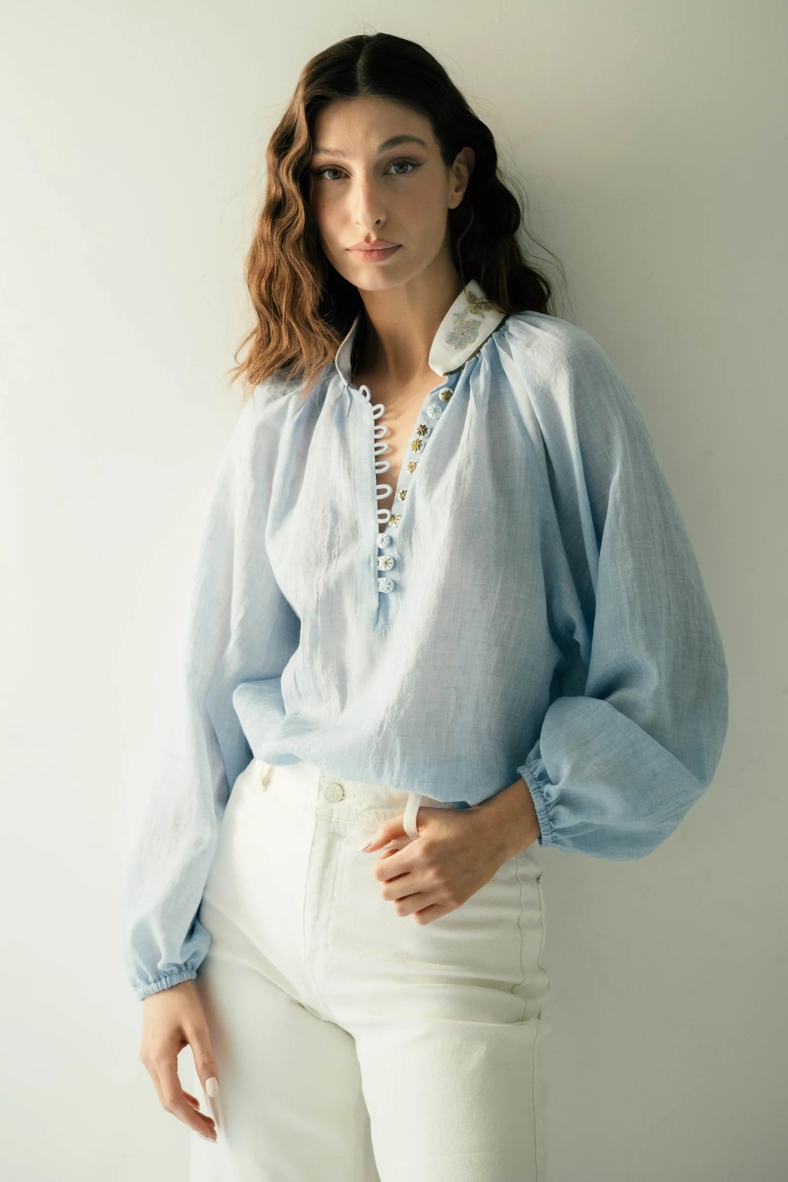 Ivy Blouse - Blue