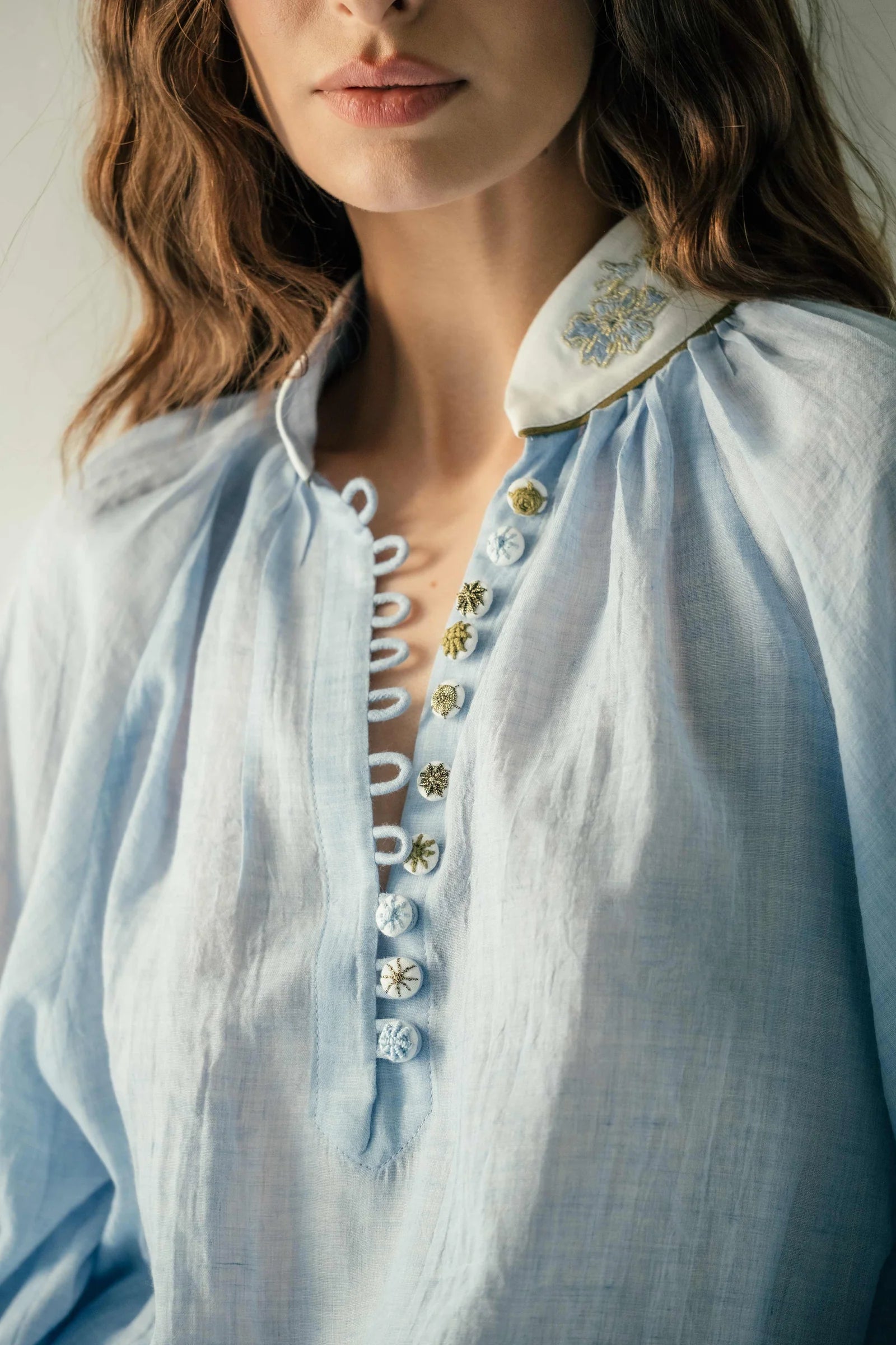 Ivy Blouse - Blue