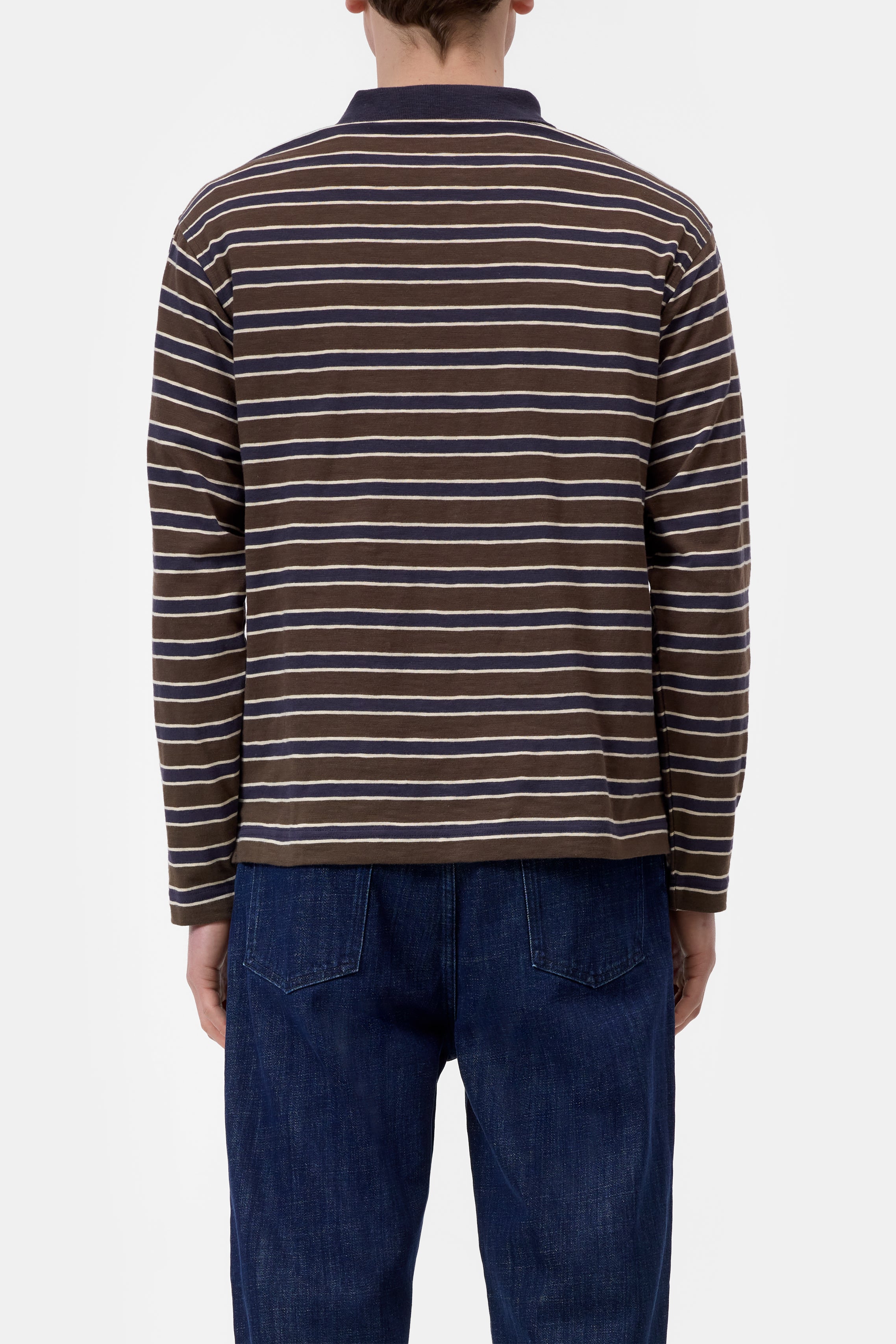 Longsleeve Polo - Espresso Brown