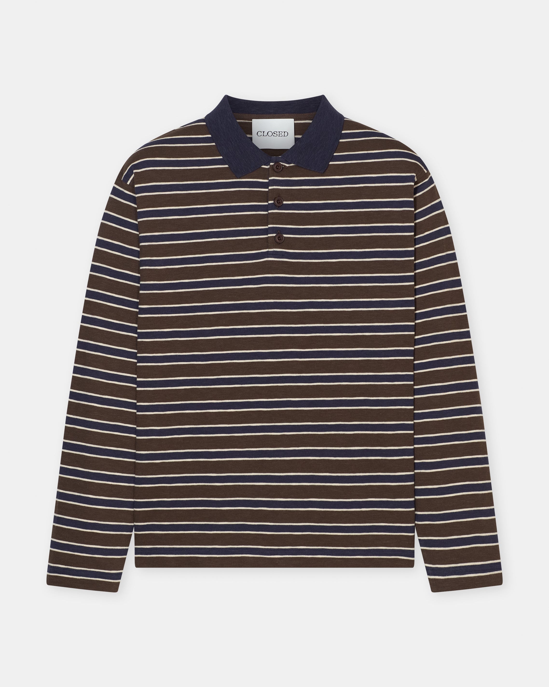 Longsleeve Polo - Espresso Brown