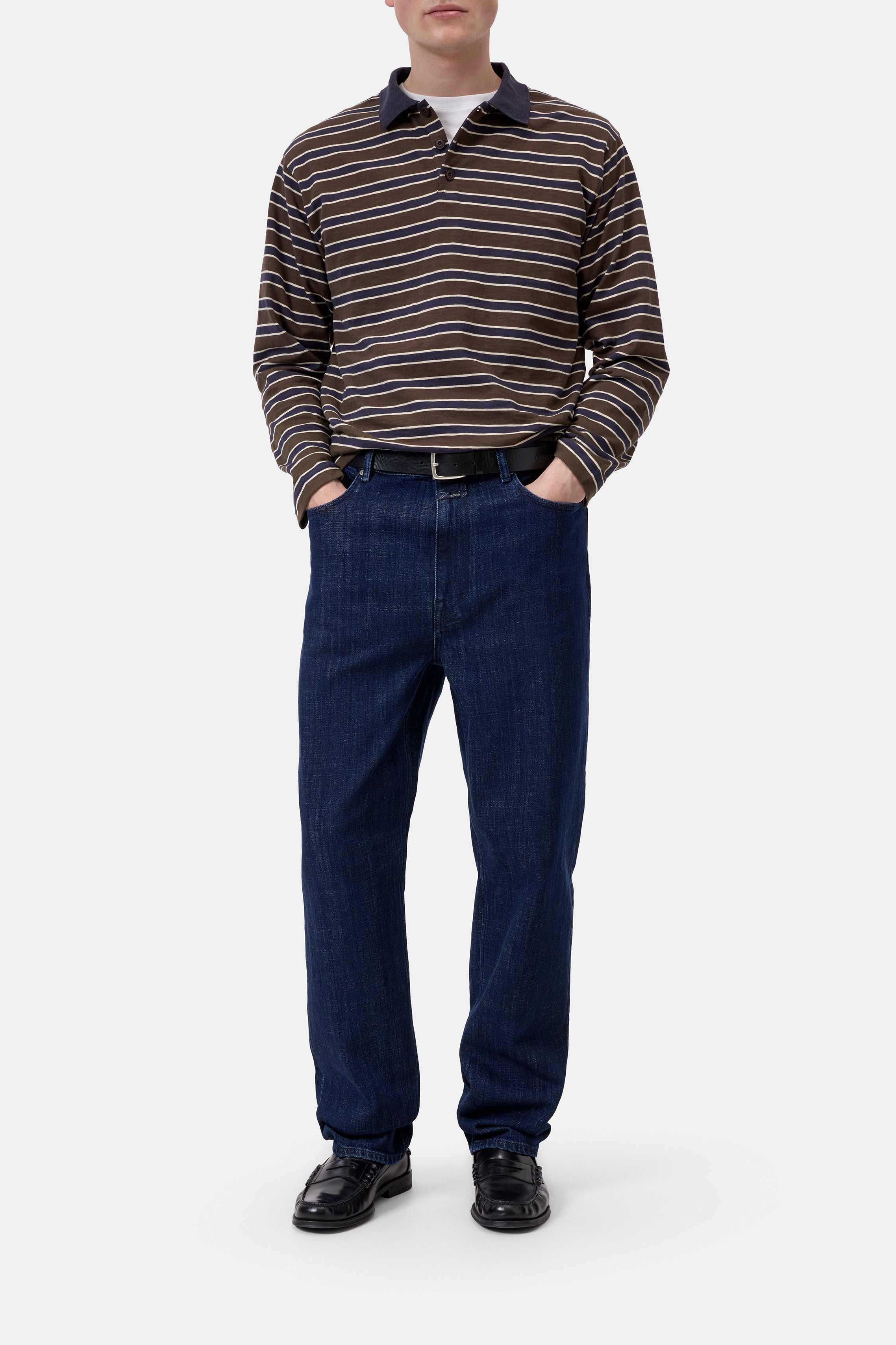 Longsleeve Polo - Espresso Brown