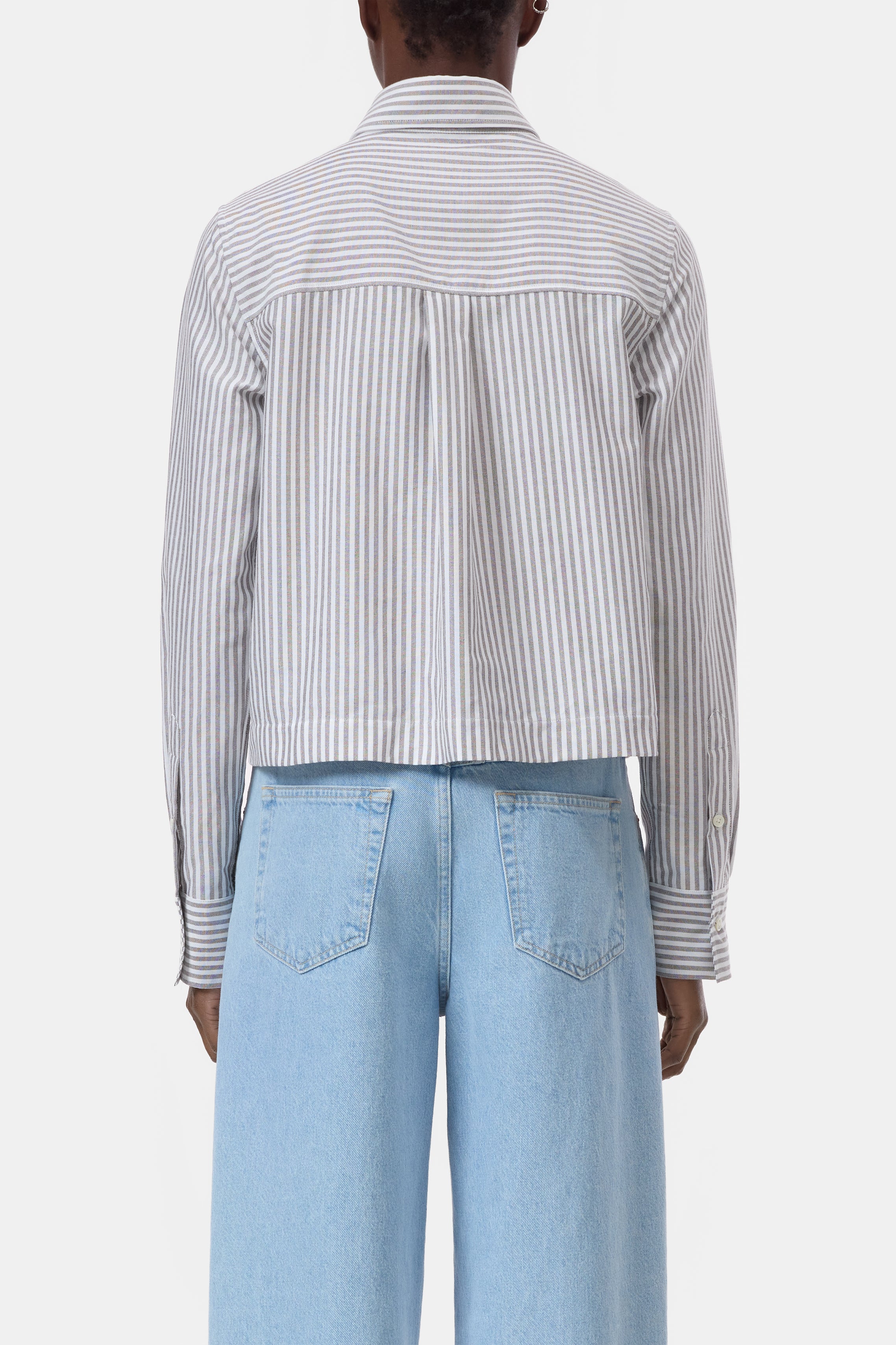 Cropped Classic Shirt - Cinder Brown