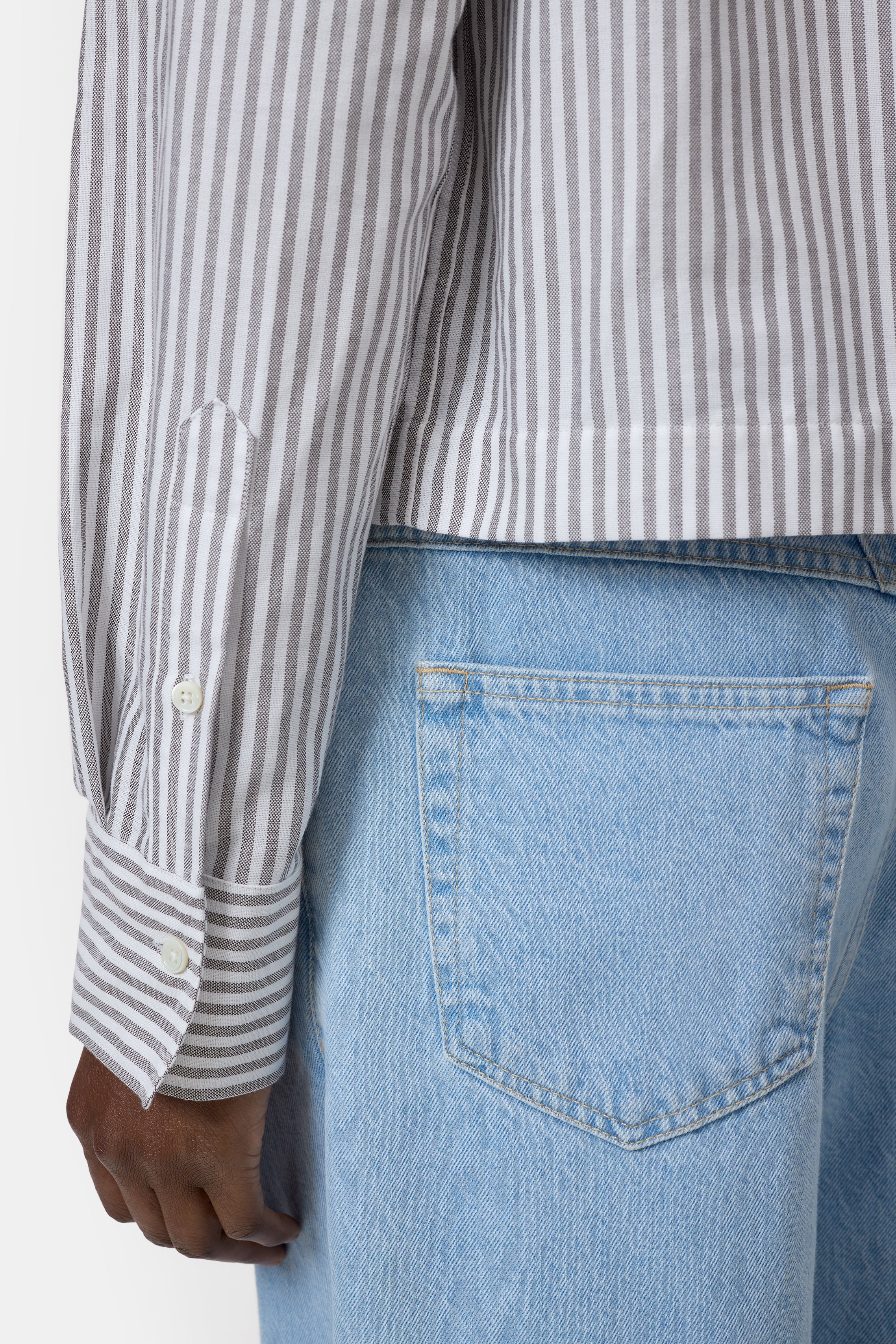 Cropped Classic Shirt - Cinder Brown