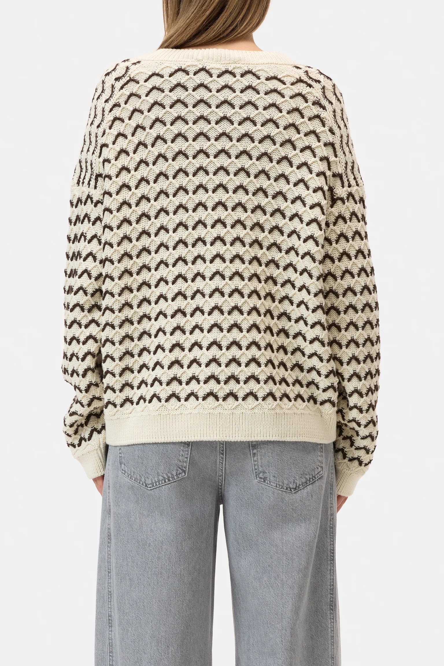 V Neck Cardigan - Witherit Beige