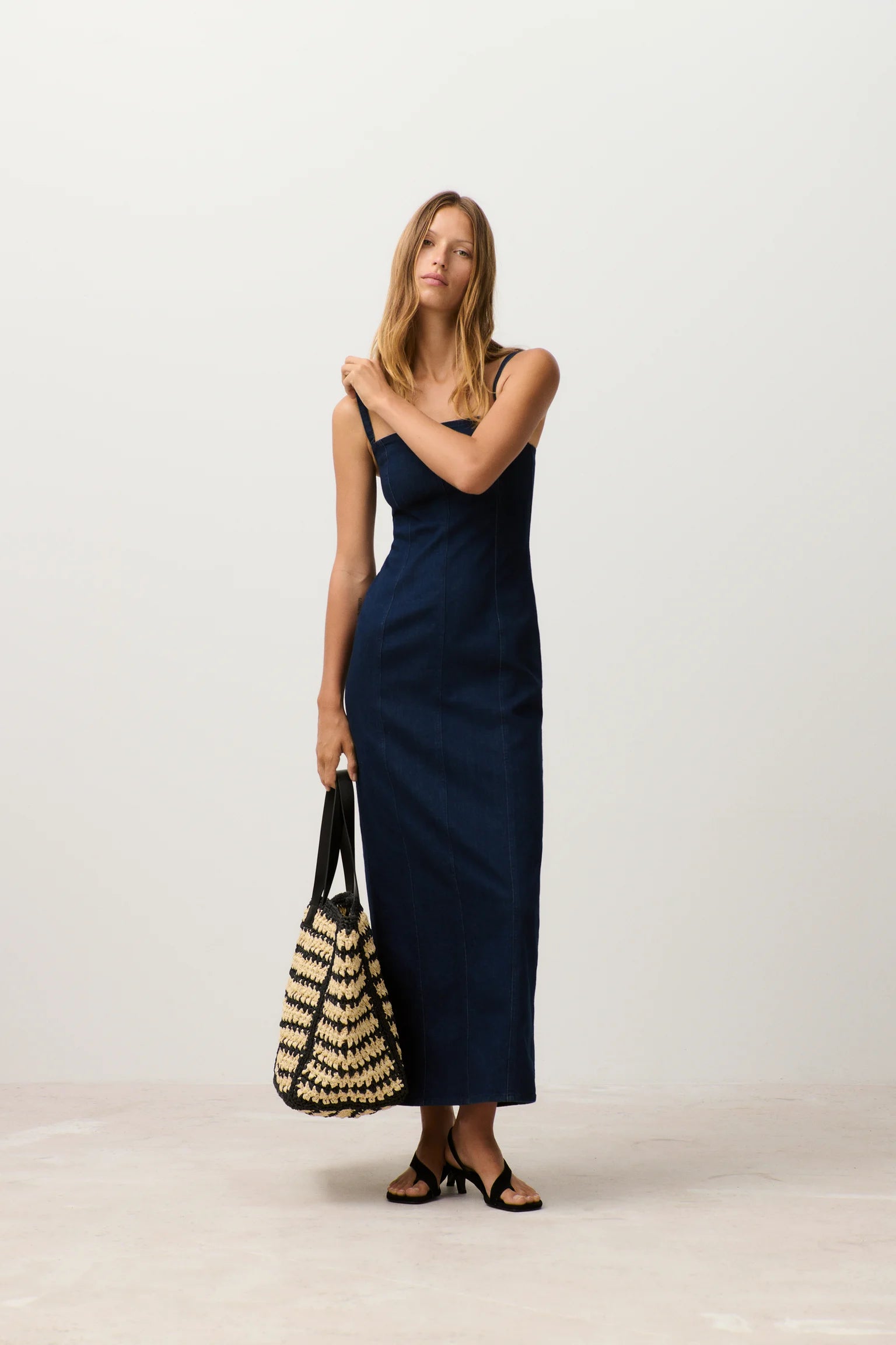 Column dress - Dark Blue