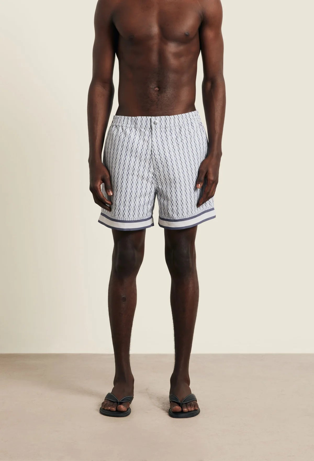 Galliano Border Swimshort - Powder Blue