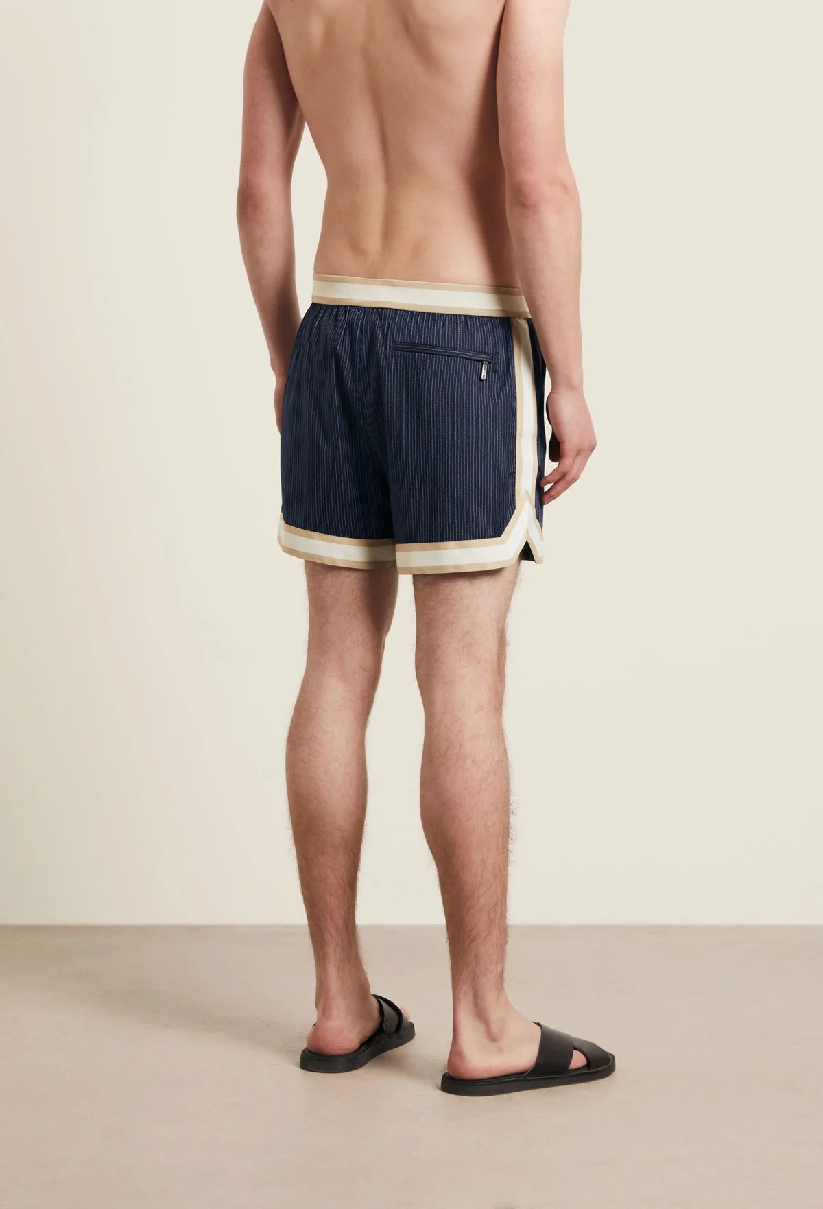 Pinstripe Baller Swimshort - Navy