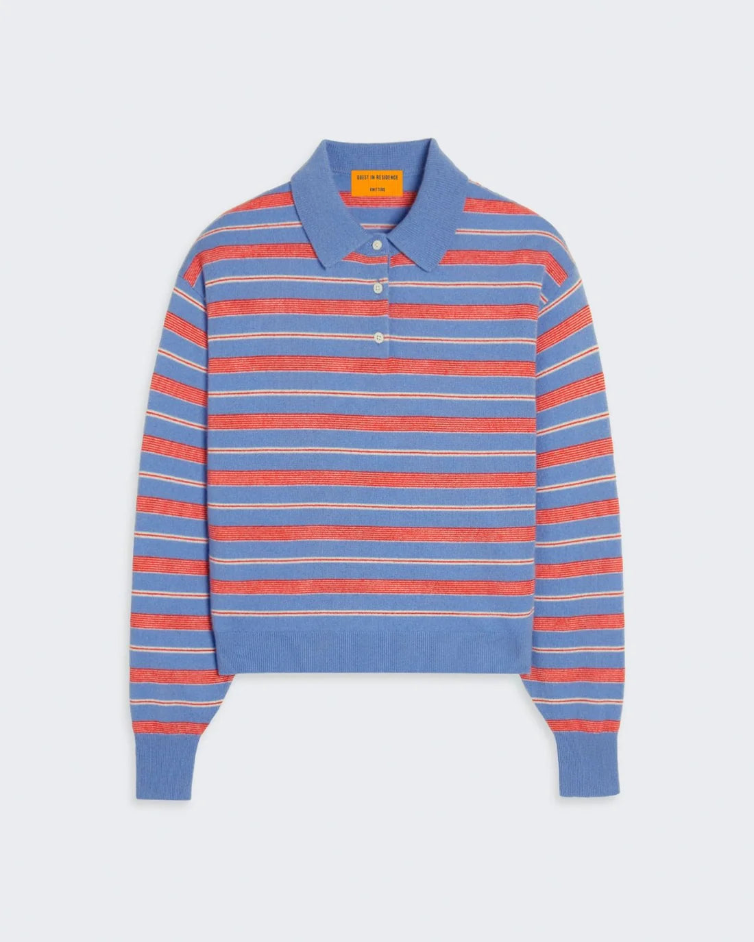 Collegiate Stripe Polo -  French Blue Combo