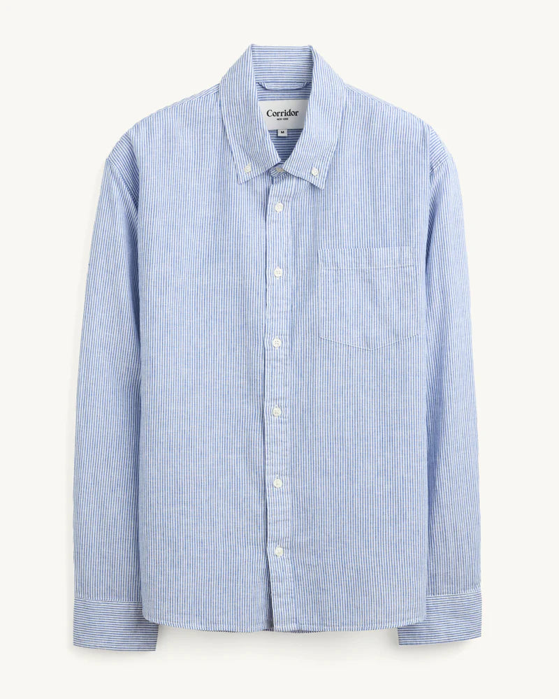 Linen Stripe LS - Blue