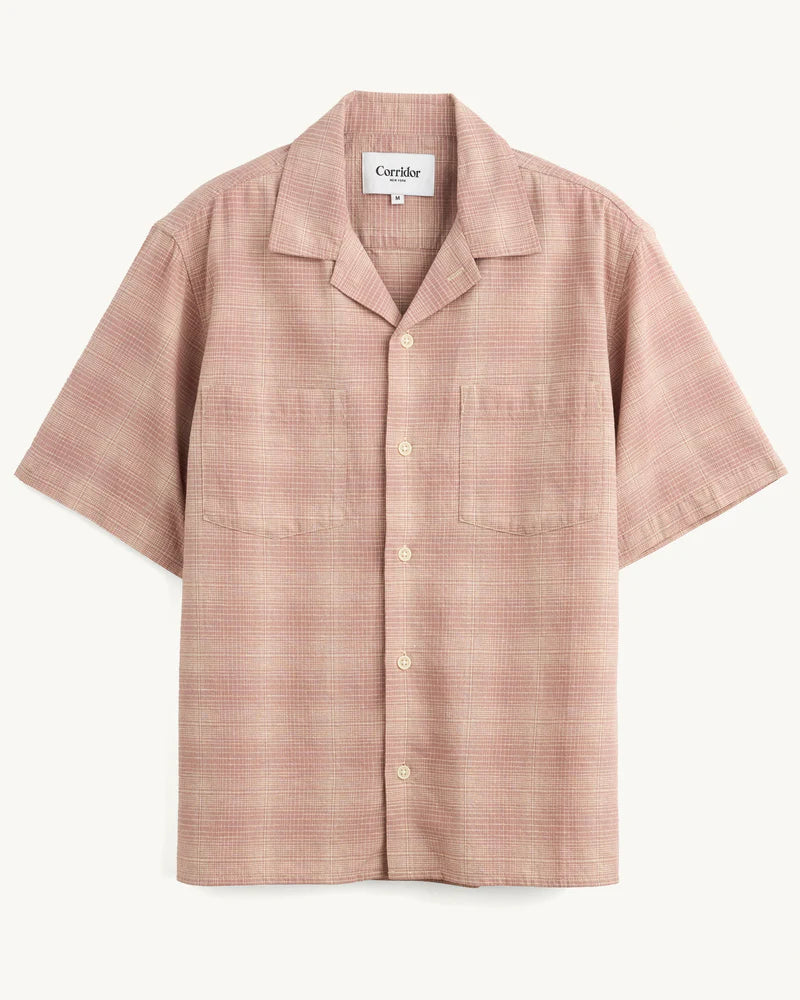 Linen Plaid SS - Pink