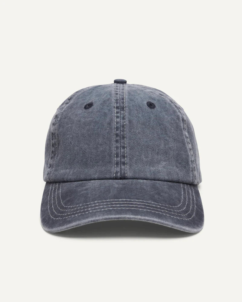 Garment Washed Cap - Navy