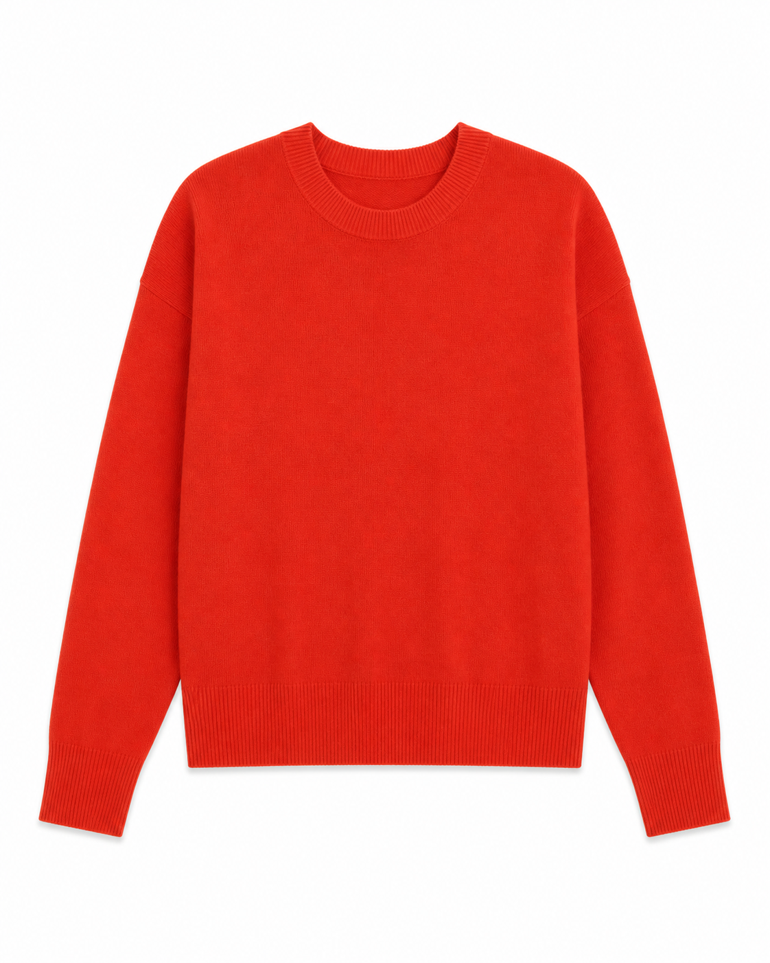 Cashmere Marina Crewneck - Tomato