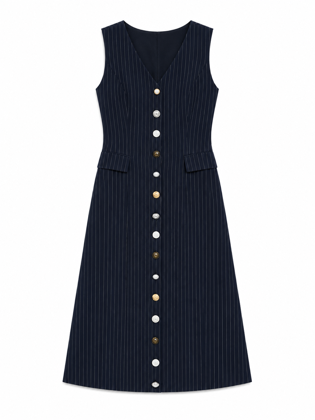 Oliver Vest Dress - Navy