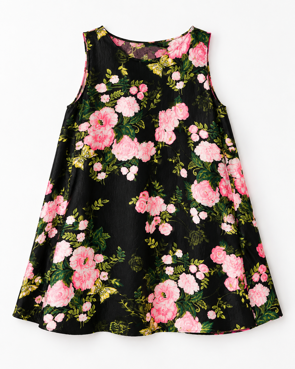 Pleat Dress - Rose Garden