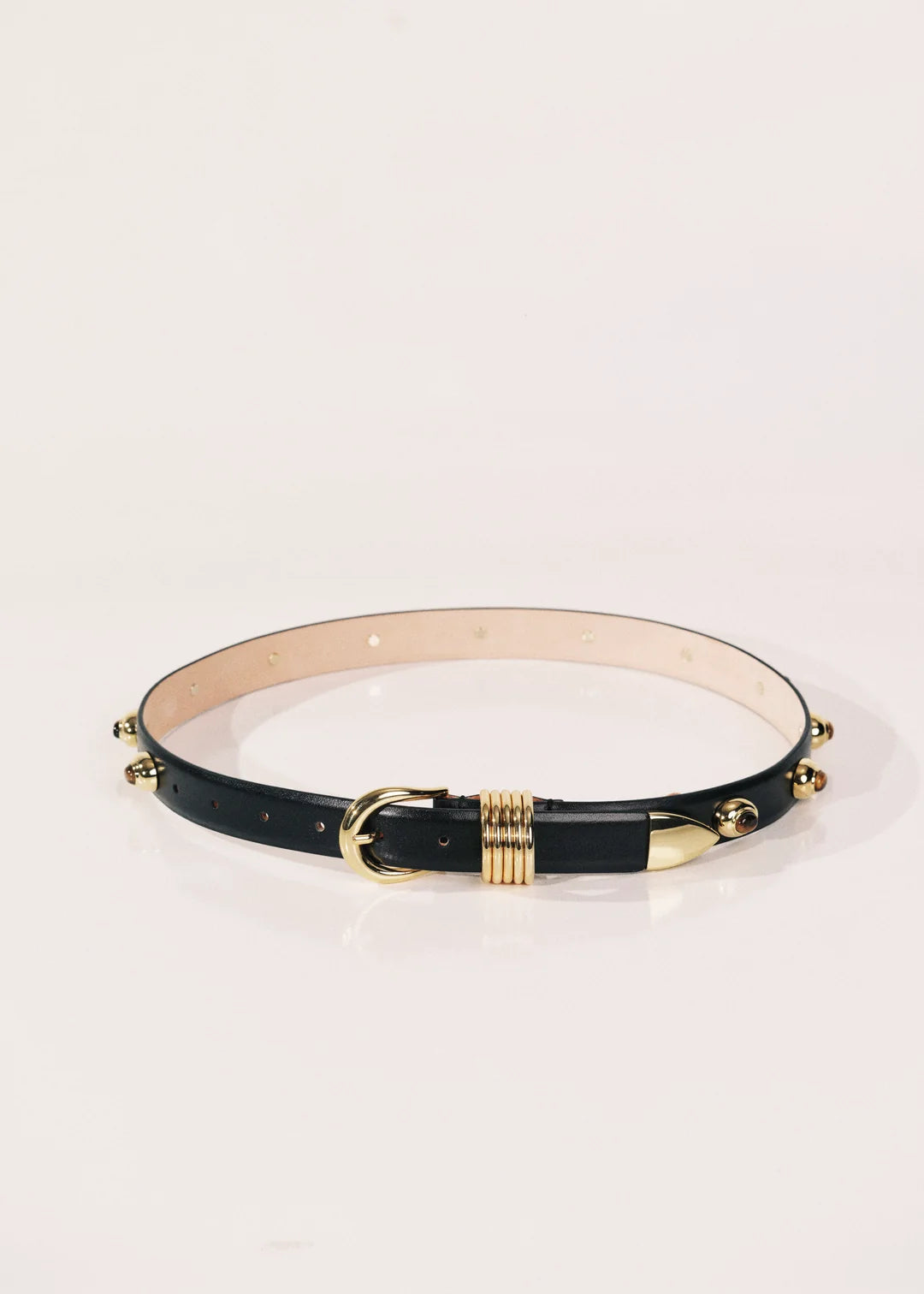 The Hollyhock Stone - Black / Gold & Tiger's Eye