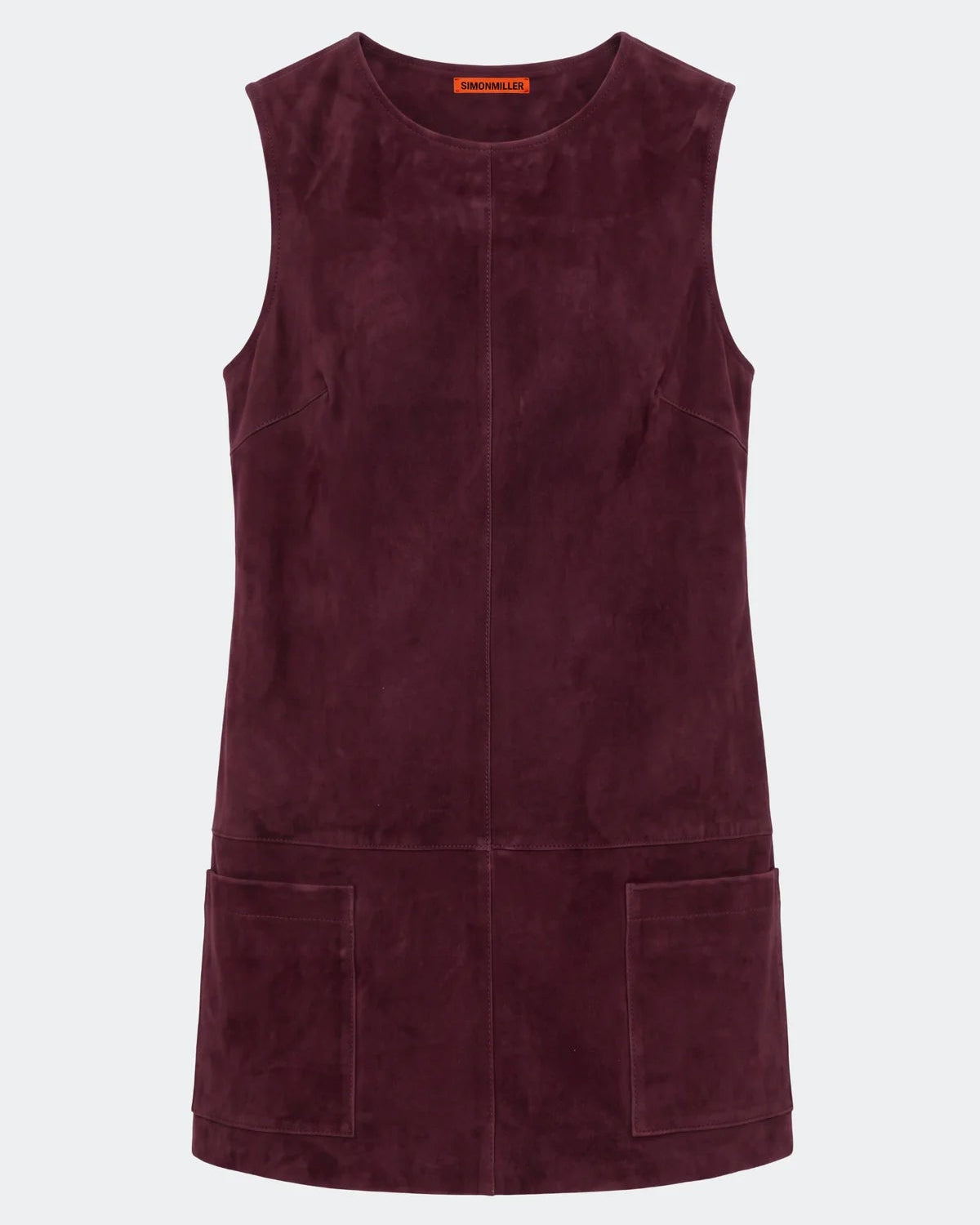 Delphine Suede Mini Dress - Bordeaux