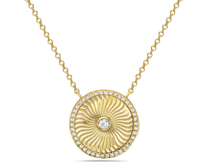 Disk with Halo Necklace