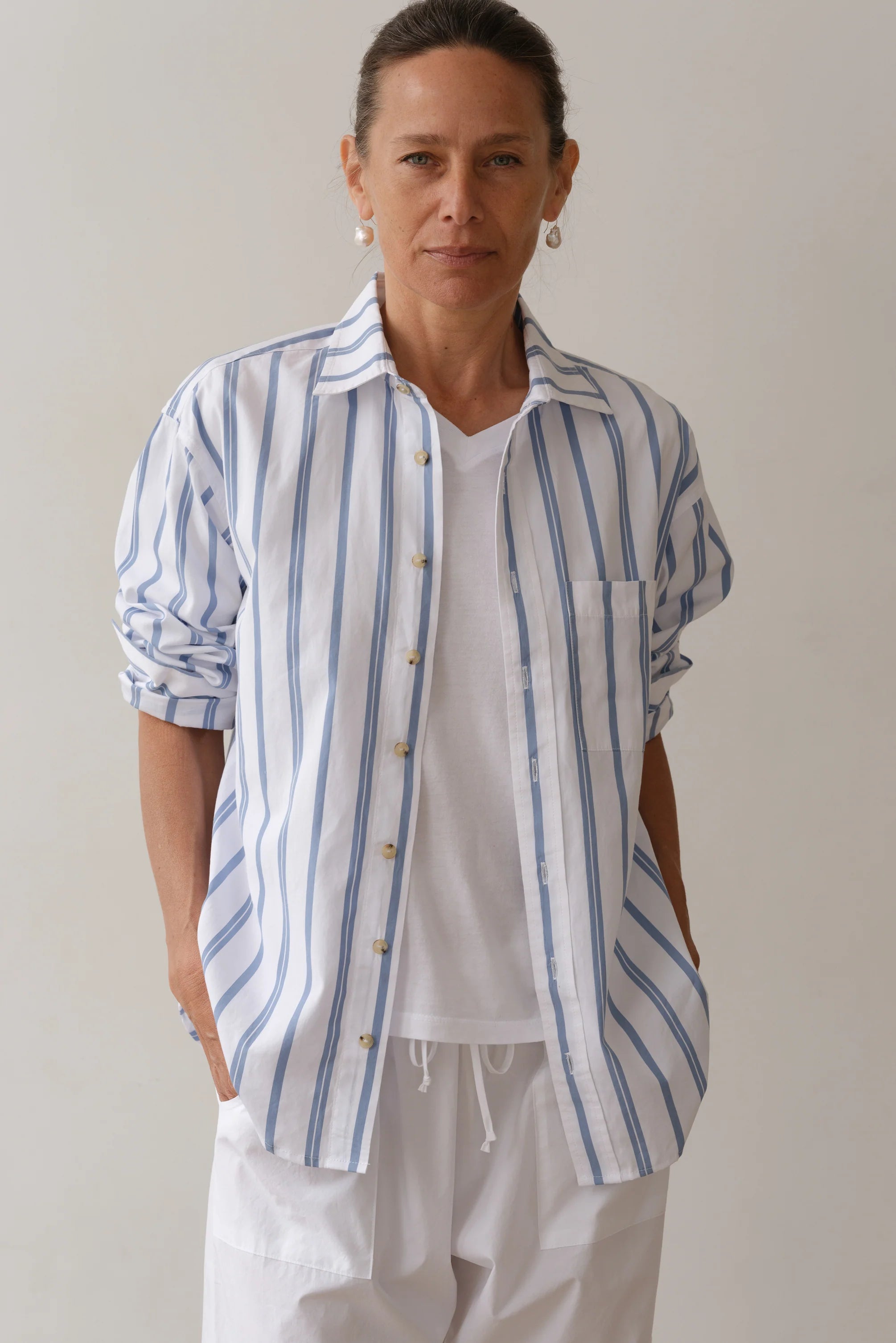 The Pop Shirt - Cornflower